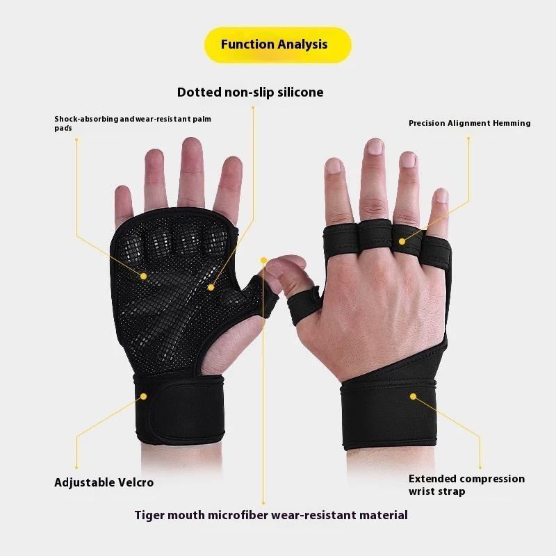 Workout Gloves for Men and Women, Exercise Gloves for Weight Lifting, Cycling, Gym, Training, Breathable and Snug fit