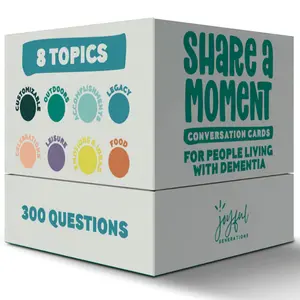 Dementia Conversation Cards for Seniors | Share a Moment Conversation Cards ️A Dementia Activity for Families & Caregivers
