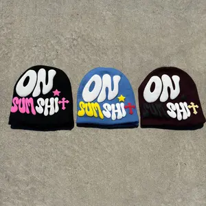 Grim District OSS Beanies with Satin-Lining for Hair Care
