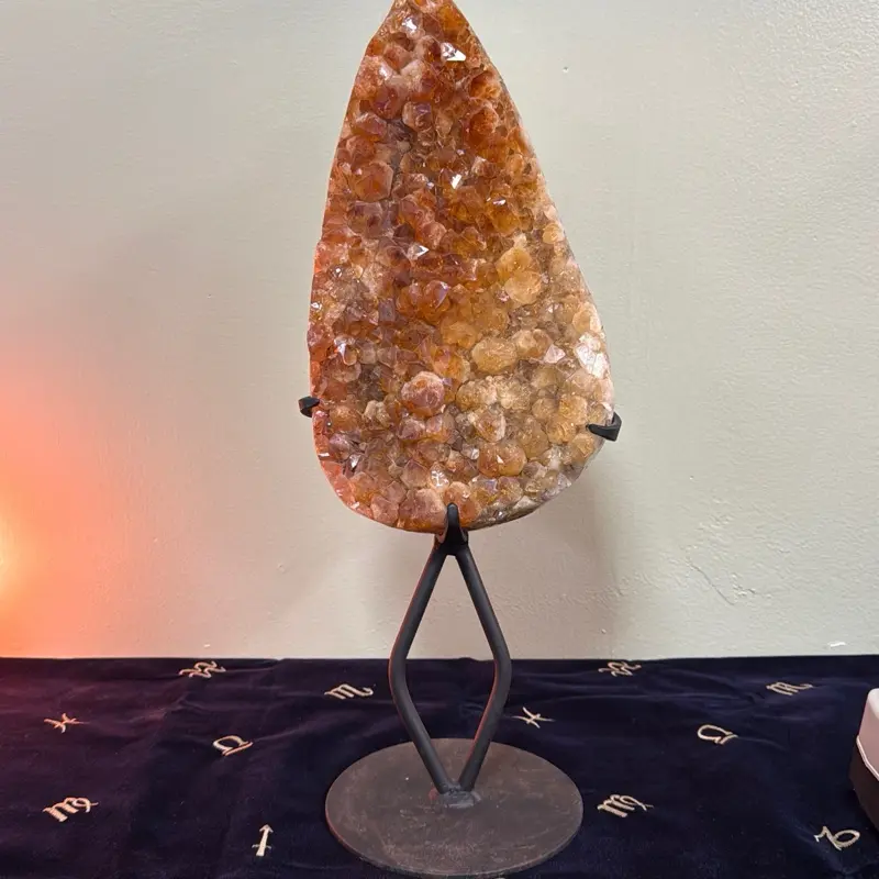 Raw Citrine with Stand