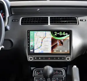 Chevrolet Camaro 2010–2015 Android 15 Car Radio 2GB RAM 64GB ROM 9 Inch Touchscreen Wireless CarPlay Android Auto GPS WiFi Bluetooth Backup Camera FM RDS DSP SWC