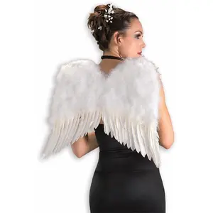 Deluxe White Feather Wings