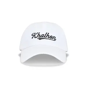 Khalhon Logo Ball Cap in Off White