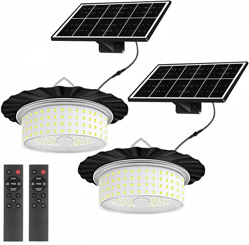 Solar Shed Light, Portable Solar Pendant Lights Outdoor,244 LED 360° Glow Waterproof Shed Light with RemoteControl for Shed, Barn, Gazebo, Yard, Patio, Garage, Solar Outdoor Lights