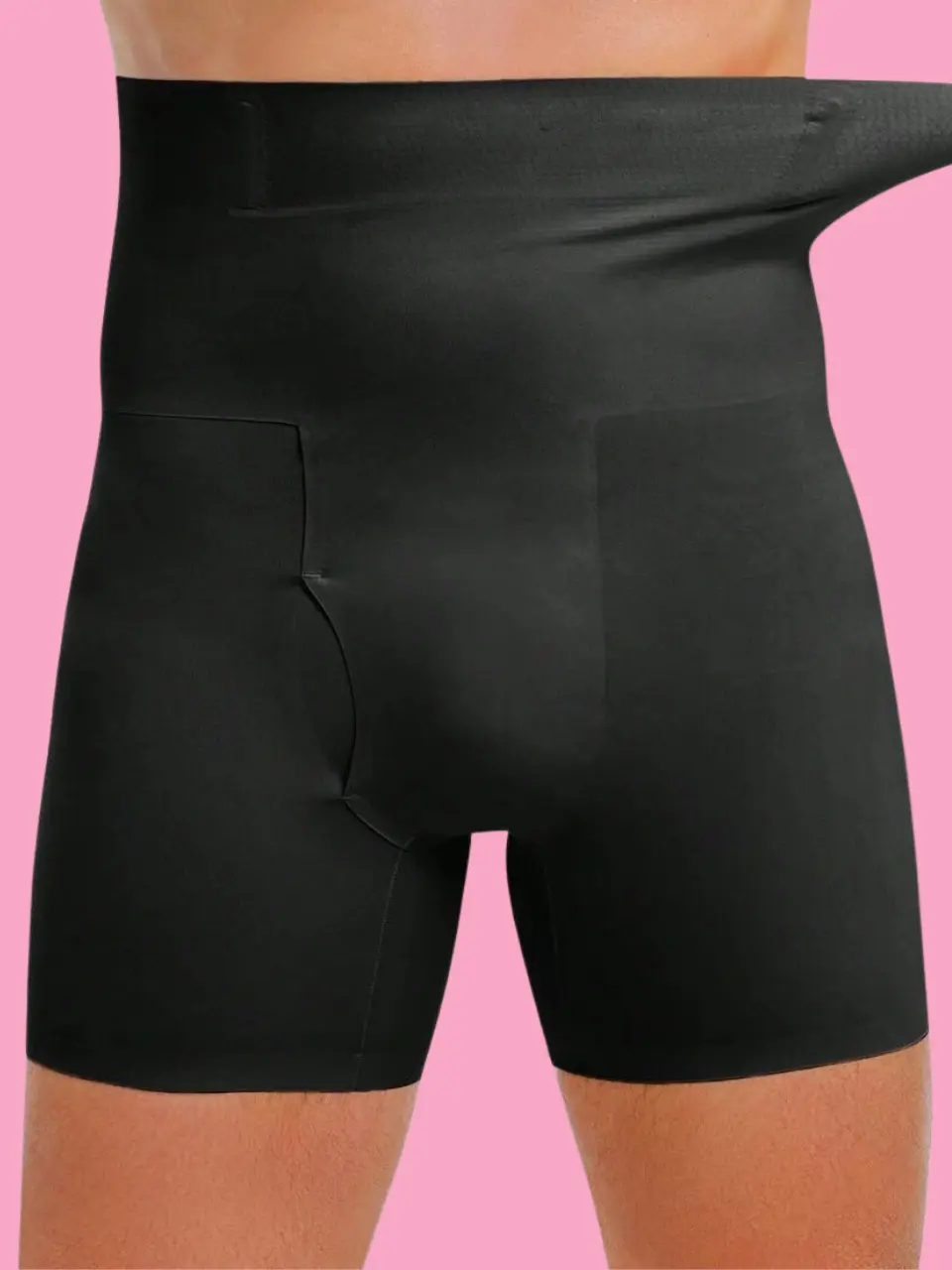 High Waist Men’s Shaping Boxer Shorts – Tummy Control Compression Underwear with Seamless Comfort