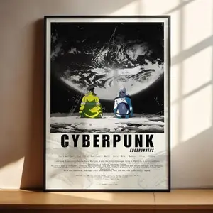 Cyberpunk Edgerunners Anime Poster - David Martinez Lucyna Kushinada Anime Art Print Anime Gifts