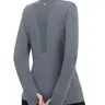 BALEAF Women's Fleece Lined Thermal Long Sleeve Mock Neck Top with Thumb Holes, Breathable Mesh Panels and Moisture Wicking Stretch Fabric, Workout Shirt for Running, Hiking, Yoga, Ski Base Layer and Cold Weather Thermal Underwear