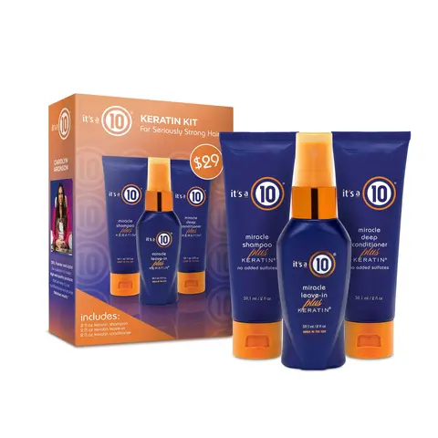 It’s a 10 Haircare Miracle Keratin Trial Kit - Shampoo, Conditioner, Leave-In Conditioner