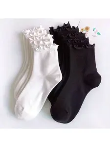 White Ankle Socks for Women: 6-Pair Pack, Breathable Athletic Socks for Everyday Wear