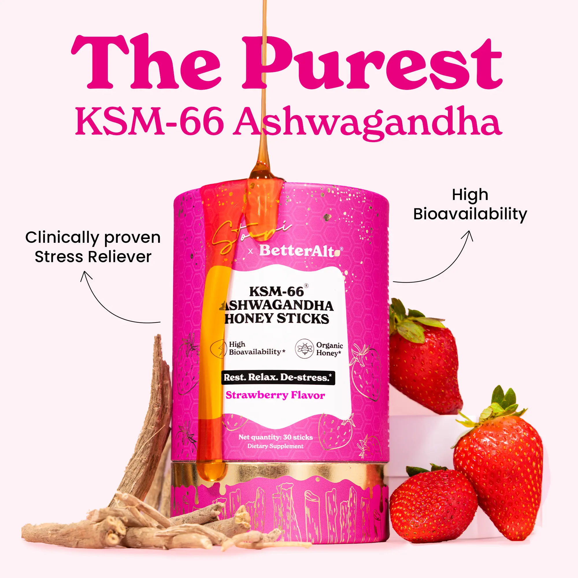Strawberry Honey Sticks 