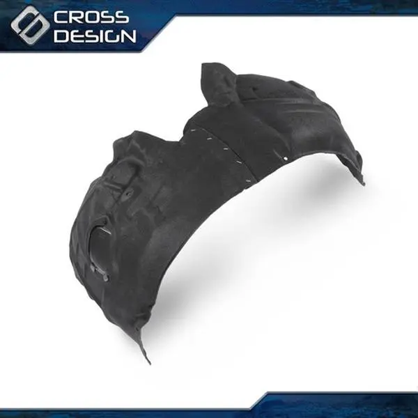 CROSSDESIGN 1* Front Inner Fender Liner, 1 pc Vehicle-Specific Direct Replacement for 12-16 Audi A6 Front Driver Side Car Exterior Mud Flap Splash Guard