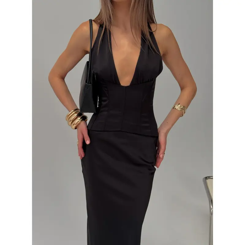black halter oh polly dress - TikTok Shop