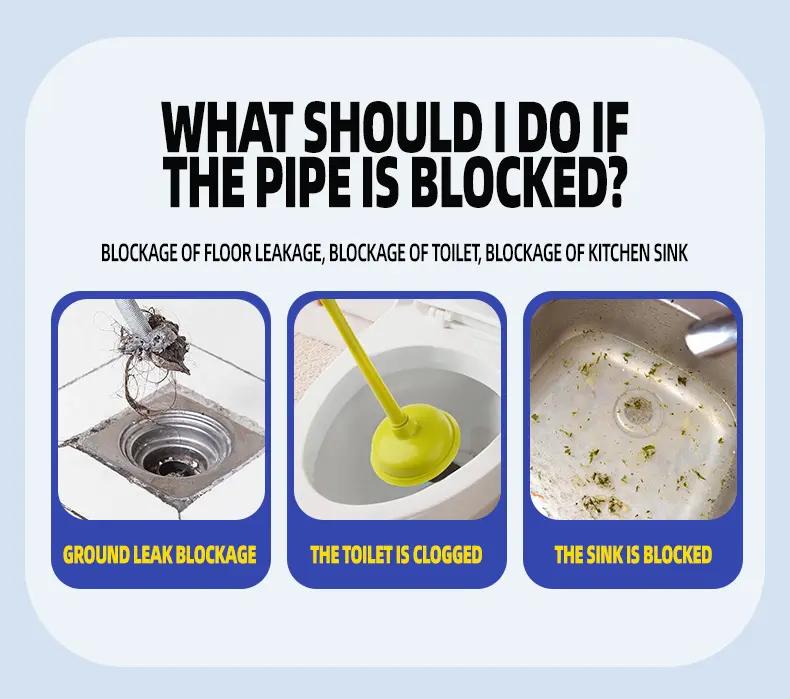 PICKZONE PIPE BOBO -Drain Unclogger Powerful Pipeline Dredging for Kitchen Sinks Shower Drains Tubs Dissolves 200+ Blockages Kills 99% Bacteria Safe for All Pipes Quick Dredging Formula Household Cleaner Bathroom Cleaning Tool PICKZONE PIPE BOBO -Drain Unclogger Powerful Pipeline Dredging for Kitchen Sinks Shower Drains Tubs Dissolves 200+ Blockages Kills 99% Bacteria Safe for All Pipes Quick Dredging Formula Household Cleaner Bathroom Cleaning Tool