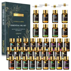 MAYJAM 35Pcs Essential Oil Gift Set for Diffuser, Aromatherapy Oils for Home Fragrance, Air Freshener, Humidifier, Perfume, Candle, Scent, Springtok