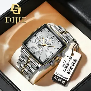 Swiss trendy new men's watch, multifunctional business waterproof fashion watch, luminous quartz wristwatch for male students