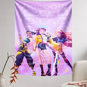 1pc Hunter Witch Team Tapestry, Multiple Sizes, Home and Holiday Birthday Party Decoration, Indoor and Outdoor Garden Background Hanging Decor