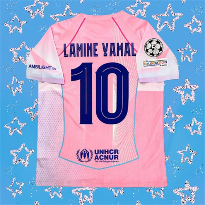 2025 2026 Barcelona Pedri #8 Pink short sleeve Soccer Jersey