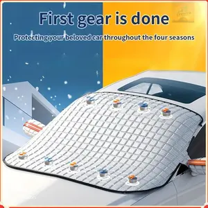 All-Weather Car Windshield Cover | Snow & Ice Protection + Summer Sun Shade | Durable Weather Guard