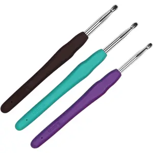Crochet Hooks 5.0mm 5.5mm 6.0mm Crochet   3 count Crochet Hook Set DIY Yarn Weaving Tools for Knitting Gloves, Shoes, Bags, Hats, Socks, Scarf