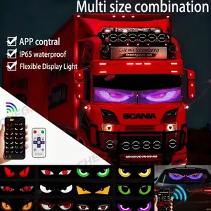 Flexible LED Car Display Screen, USB Powered Programmable Matrix Board, Bluetooth-compatible APP Control for Custom Messages and Decor