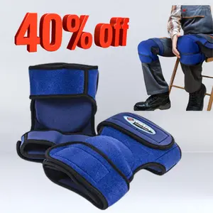 Bon Tool Blue Knee Pads – Heavy-Duty Neoprene Knee Protection with Thick Foam Cushion, Non-Slip Design & Adjustable Straps for Carpet Installation, Flooring, Gardening & Construction