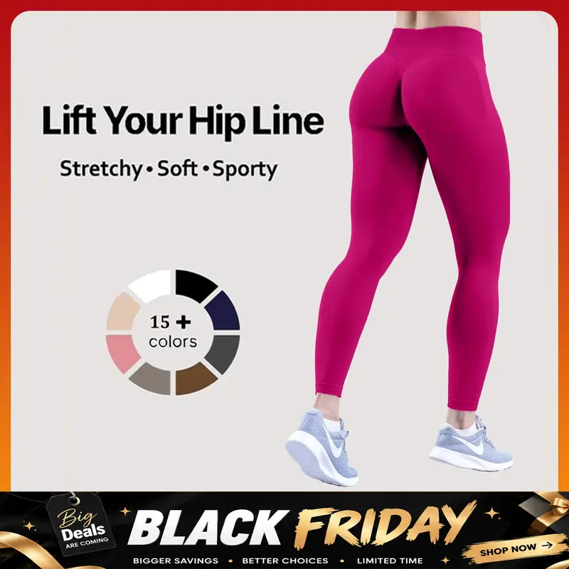 [SIZE UP 1] DENFY Impact Leggings Fitness Gymwear Tummy Control Scrunch Butt Lifting Sportswear Workout Yoga Gym Pants