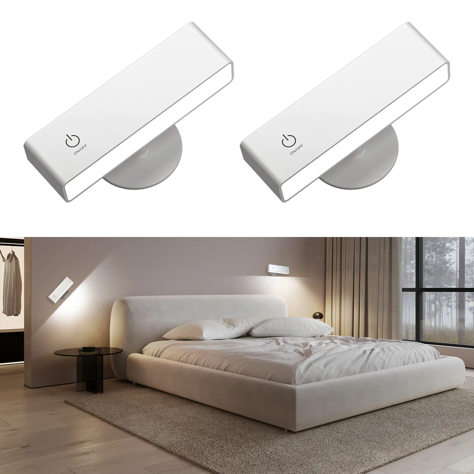 USB Rechargeable Wall Mounted Light Picture Light Novelty Lighting For Wall Painting Gallery Art Painting Portrait Ambient Decoration Lamp