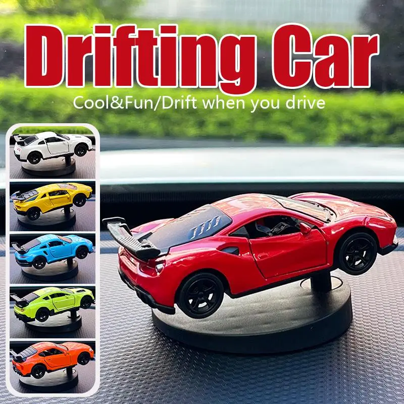 AUTO - Drifting Car Model dashboard Swing Moving cool sports racing ornaments dash interior accessories decor items fun decorations men