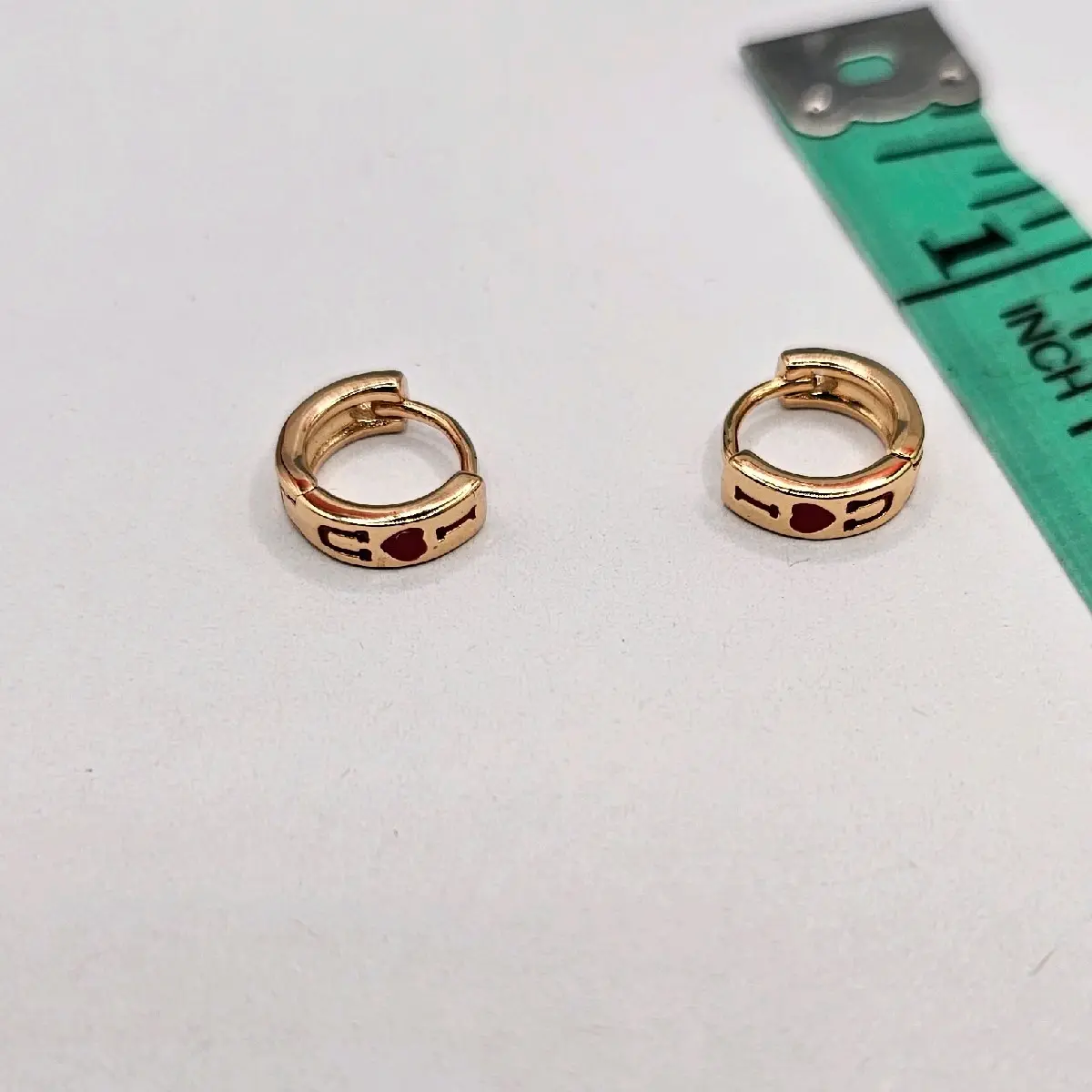 I LOVE YOU small hoops earrings rose-gold I LOVE YOU small hoops earrings rose-gold