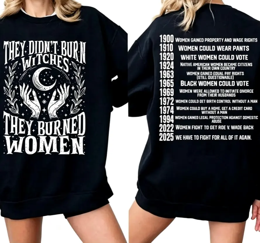 They Didn’t Burn Witches | They Burned Women | Women Rights Dates | Witch Shirt | Women Shirt | Woman Shirt |logoAnalyze listing