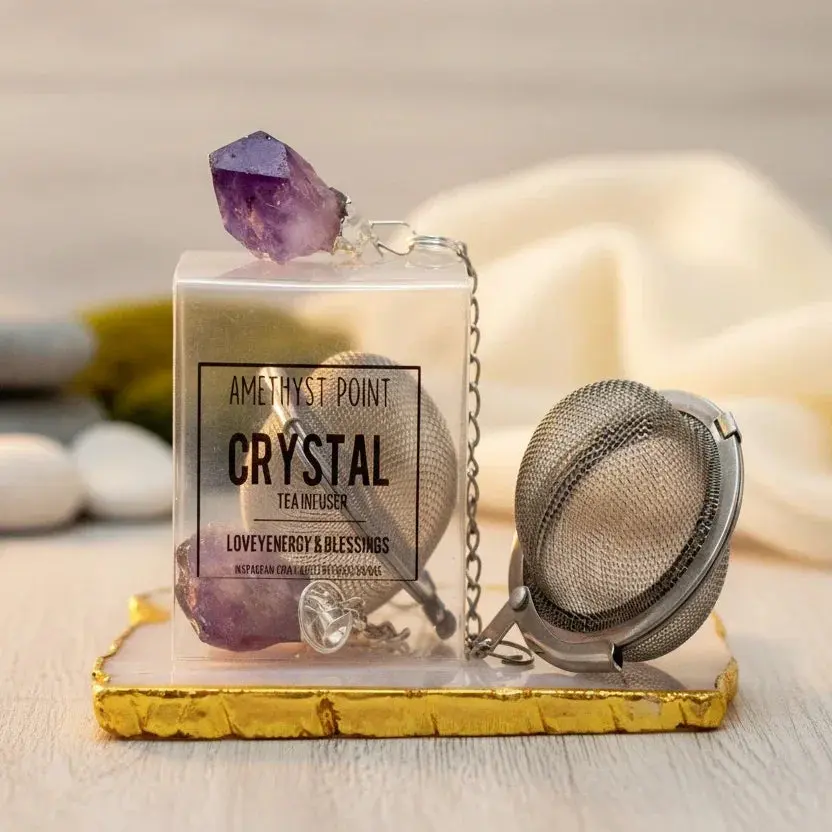 Amethyst Crystal Tea Infuser