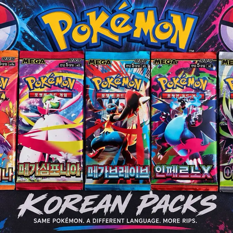 Pokémon Korean Booster Packs – 6 Pack Bundle – Choose Your Set