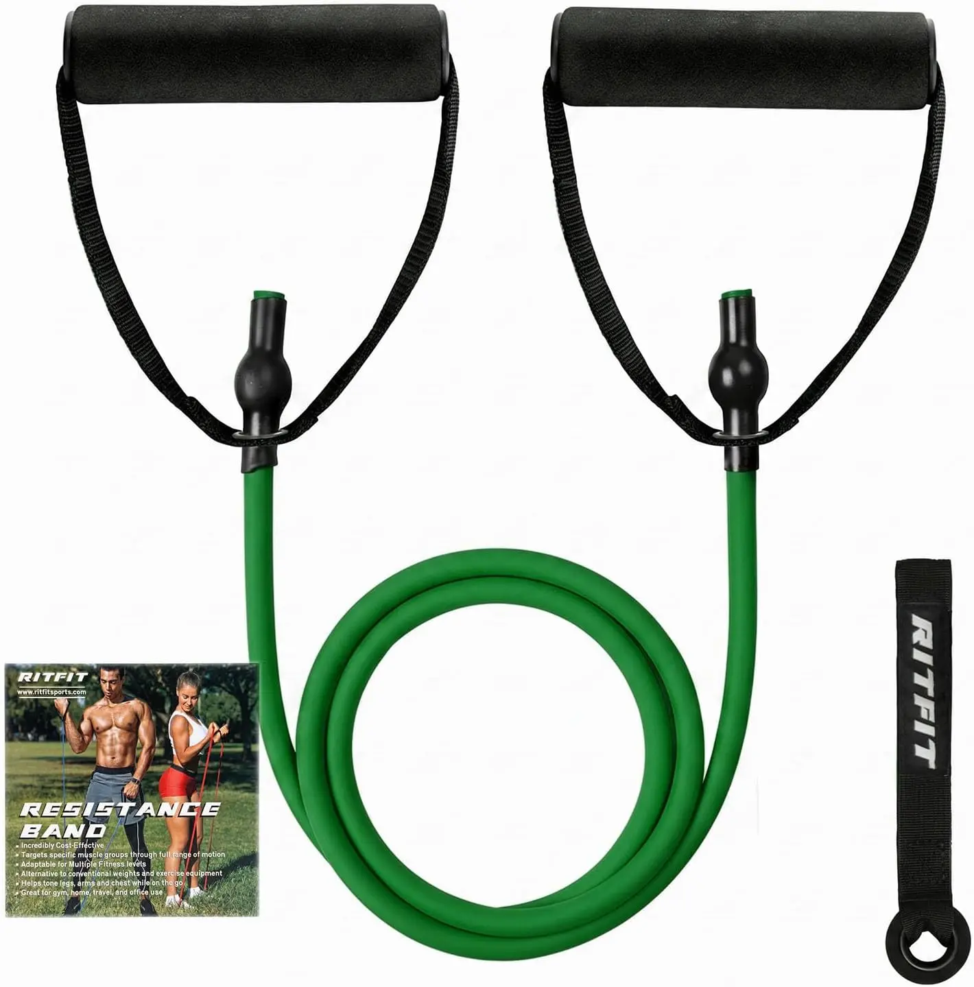 Single Resistance Bands with Handles Door Anchor for Home Gym
