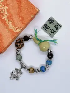 S.Fu Lu Shuang Quan Jingdezhen Ceramic Gourd Brings Luck Bracelet