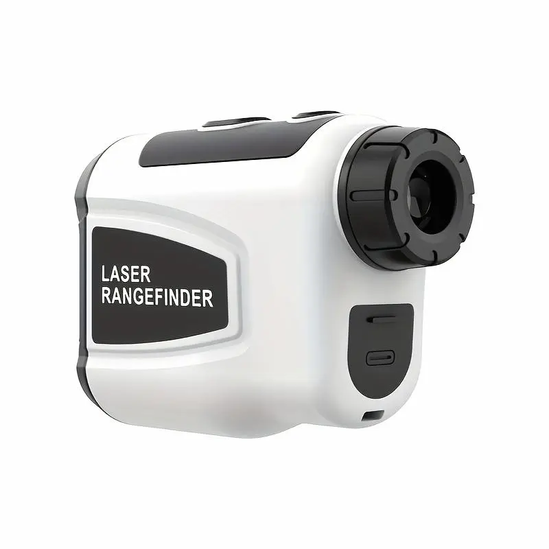 Golf Laser Rangefinder 1200yd with Slope Compensation - 6X Magnification Rechargeable HD Flag Lock Golf Equipment for Men, Quick Positioning Anti-Vibration USB Charging White