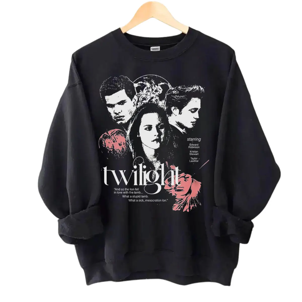 Twiilight Bella Edward Jacob Sweatshirt, Vintage Vampire Movie Graphic Crewneck, Retro 2000s Fan Sweatshirt