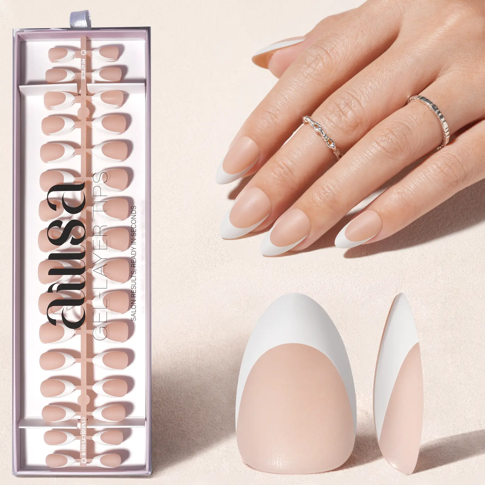 Milky Nude | Matte Finish - Short Almond