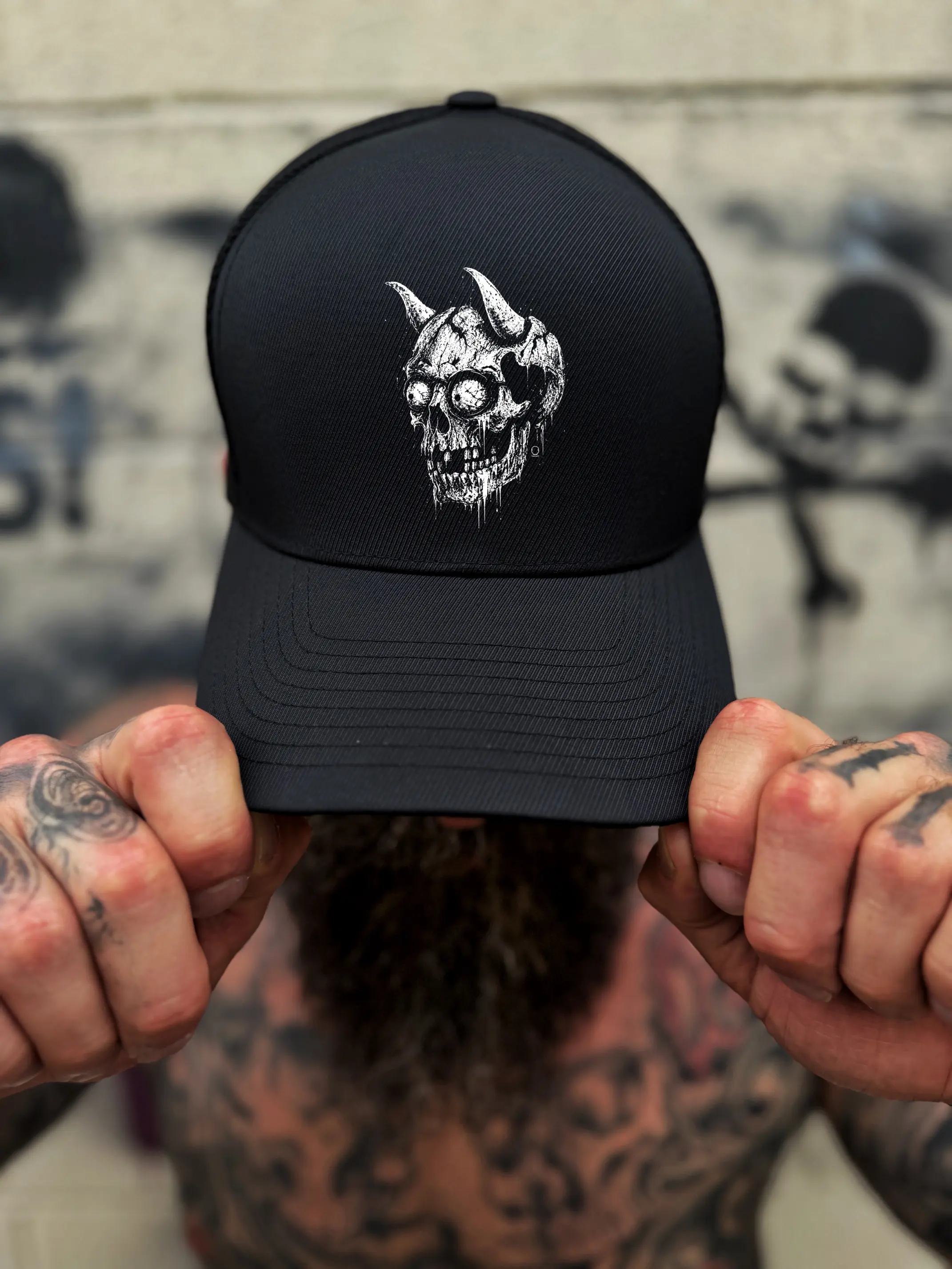 DEMON SKULL FLEXFIT HAT