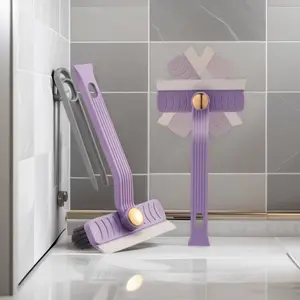 Multifunctional 4-in-1 Rotating Gap Brush – Bathroom Tile & Grout Cleaning Tool, No Dead Angle Scrubber, Long Handle Floor Joint Cleaner for Corners, Shower, Kitchen