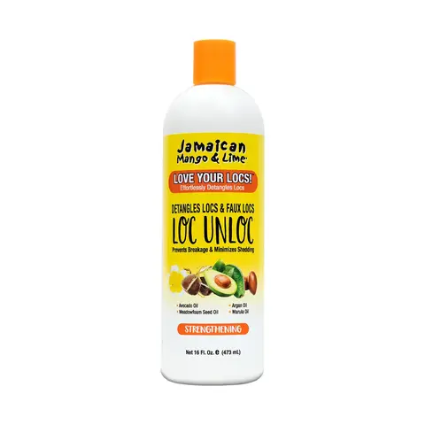 Unisex Loc Unlock Jamaican Manuka Honey Haircare Gel Bottle - Lightweight Argan Oil-Infused Take Down Solution for Locs & Faux Locs, Softens Buildup, Easy Detangling Leave-In Detangler with Avocado, Marula Oil & Silk Proteins (Prevents Shedding)