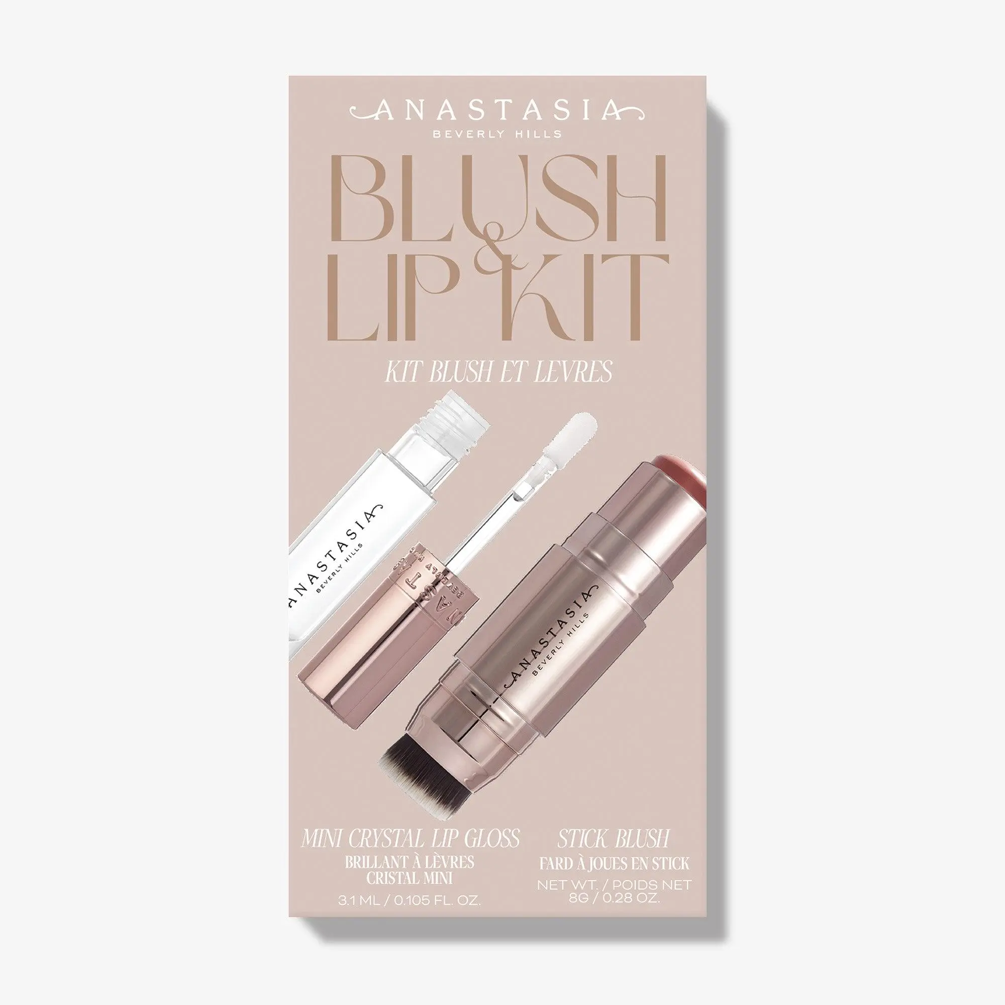 Blush & Lip Kit - Stick Blush in Soft Rose, Crystal Lip Gloss