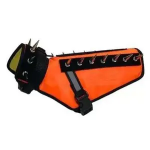 Dog Vest Harnesses With Spikes Protective No Tangle Leash Collars Red Blue Orange XXS S M L Outdoor No Pull