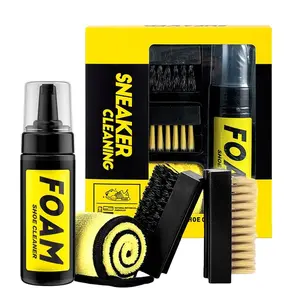 Magic   Foam!  Instant Whitening, No Water Needed - Works on Sneakers, Fabric & More! (Brush & Cloth Included)Go from Dirty to FRESH in 10 Sec!  Ultimate   Kit for Sneakerheads & Busy Moms Bye Yellow Stains! kitchen cleaning bathroom household white shoe