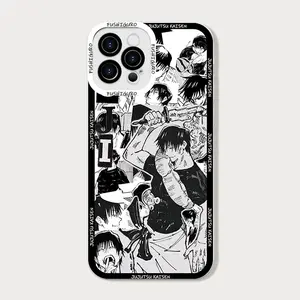 Anime Jujutsu Kaisen Fushiguro Toji Phone Case for iPhone 17 16 15 14 13 12 11 Pro Max Plus Clear Soft Cover