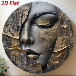 Aluminum Wall Art - Waterproof & Sun-Resistant, Easy-Hang Decor for Living Room, Hallway, and Entryway - Elegant Modern Abstract Design Metal Sculpt