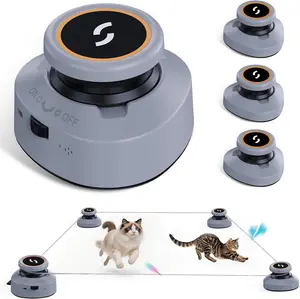 Viral Automatic Interactive Cat Toy for Indoor Cats, Smart Multi-Track Moving Feather Chase Toy, Hands-Free Play & Exercise Toy for Bored Kittens, Adult Cats & Multi-Cat Homes bore kitten essential household perfect birthday gift ambush