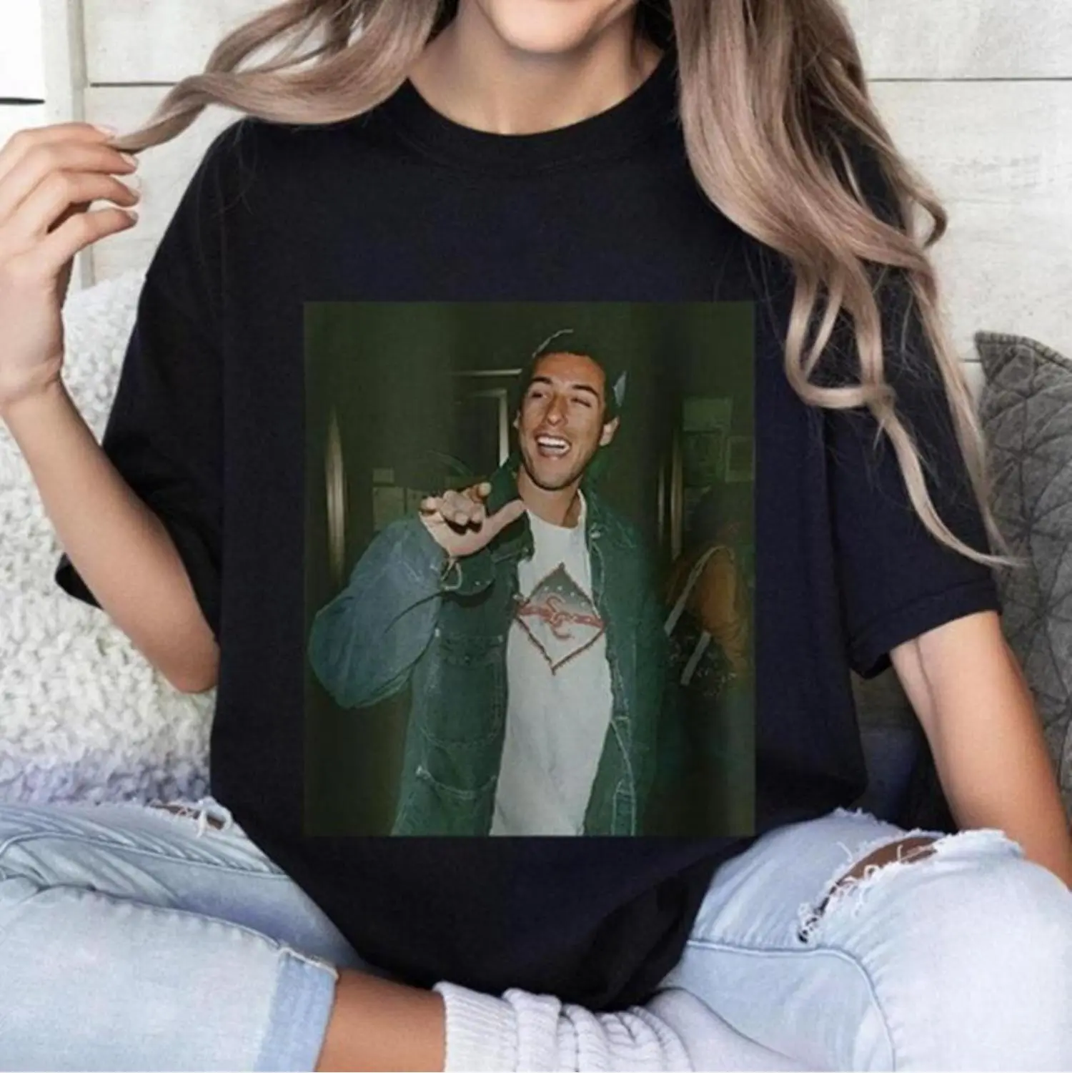 [100% Cotton] Adam Sandler 90S Vintage Tee Retro Funny Actor Shirt Unisex Gift For Men And Women T-Shirt For Men And Women