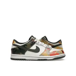 Nike Kid's Dunk Low Sail Multi-Camo, from StockX