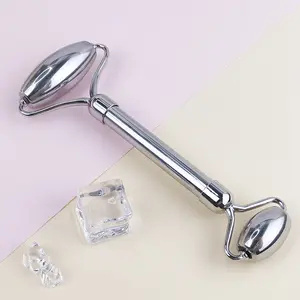 304 Stainless Steel Face Roller Facial Massage Tools, Beauty Skin Care Metal Tool for Face Eye and Skin Care, Facial Roller Metal Facial Tools for Women Girlfriend Gift