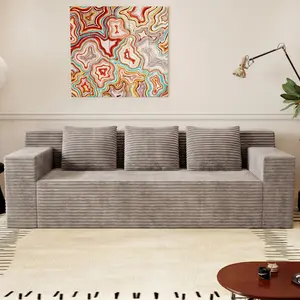71" 3Setaser Sofa,Corduroy Fabric,Deep Seat Couches,Comfy Loveseat Sofa,No Assembly,1pcs for Living room, Bedroom,Conference room ,Apartment